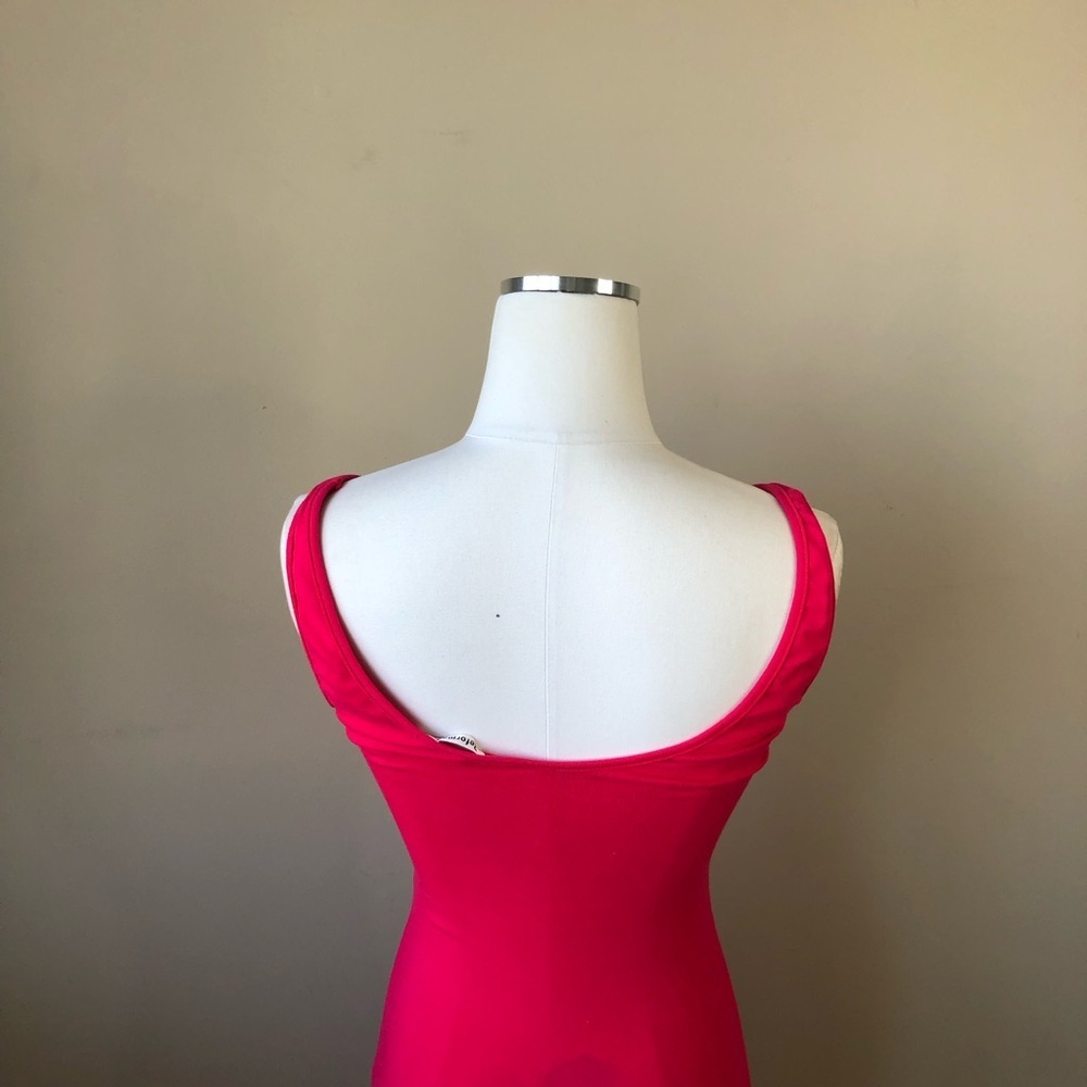 Reformation Hot Pink Bodycon Long Maxi Tank Dress XS - Picture 5 of 10
